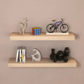 Dodgen 2 Piece Solid Wood Floating Shelf